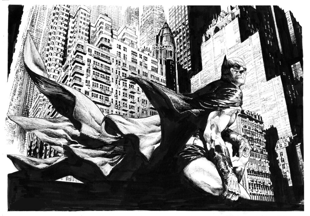 Batman original comic art