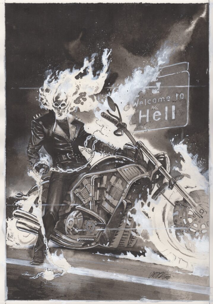 Ghost Rider Vengeance Forever Pepe Larraz Original Comic Art