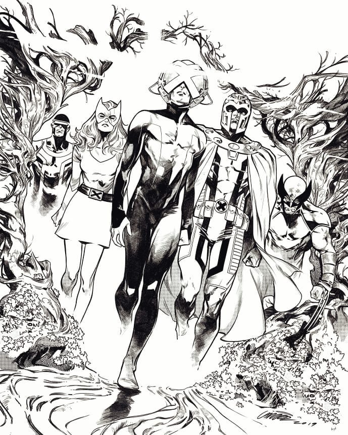 X-Men Original comic art by Pepe Larraz