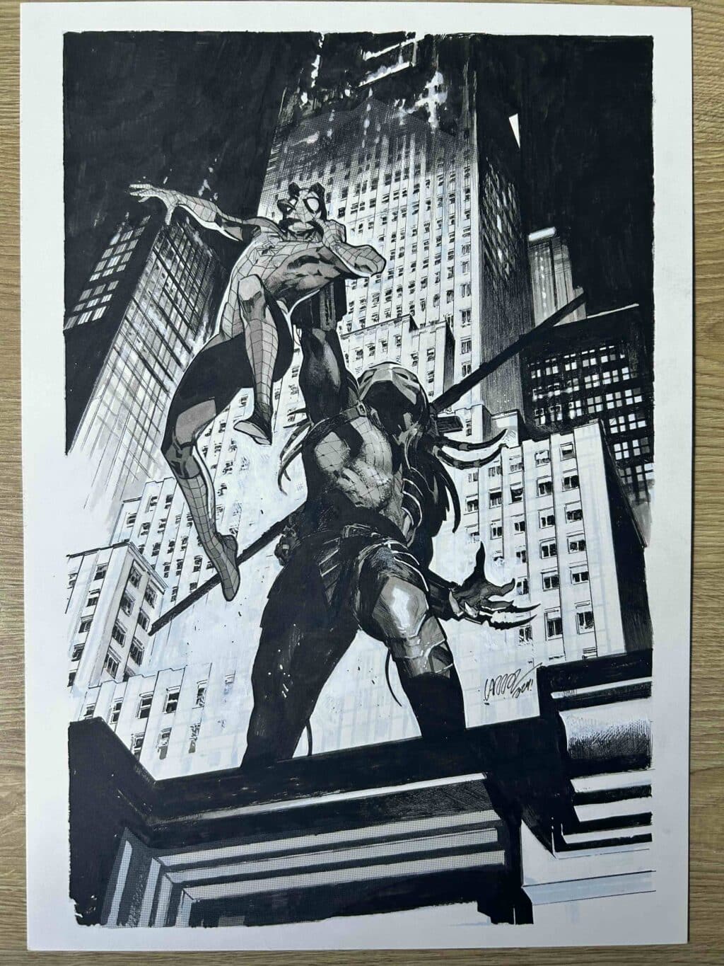 Predator Vs Spiderman #1  <br> Larraz Variant Cover