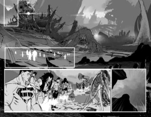 DC KO #2 P.2-3 Comic Art